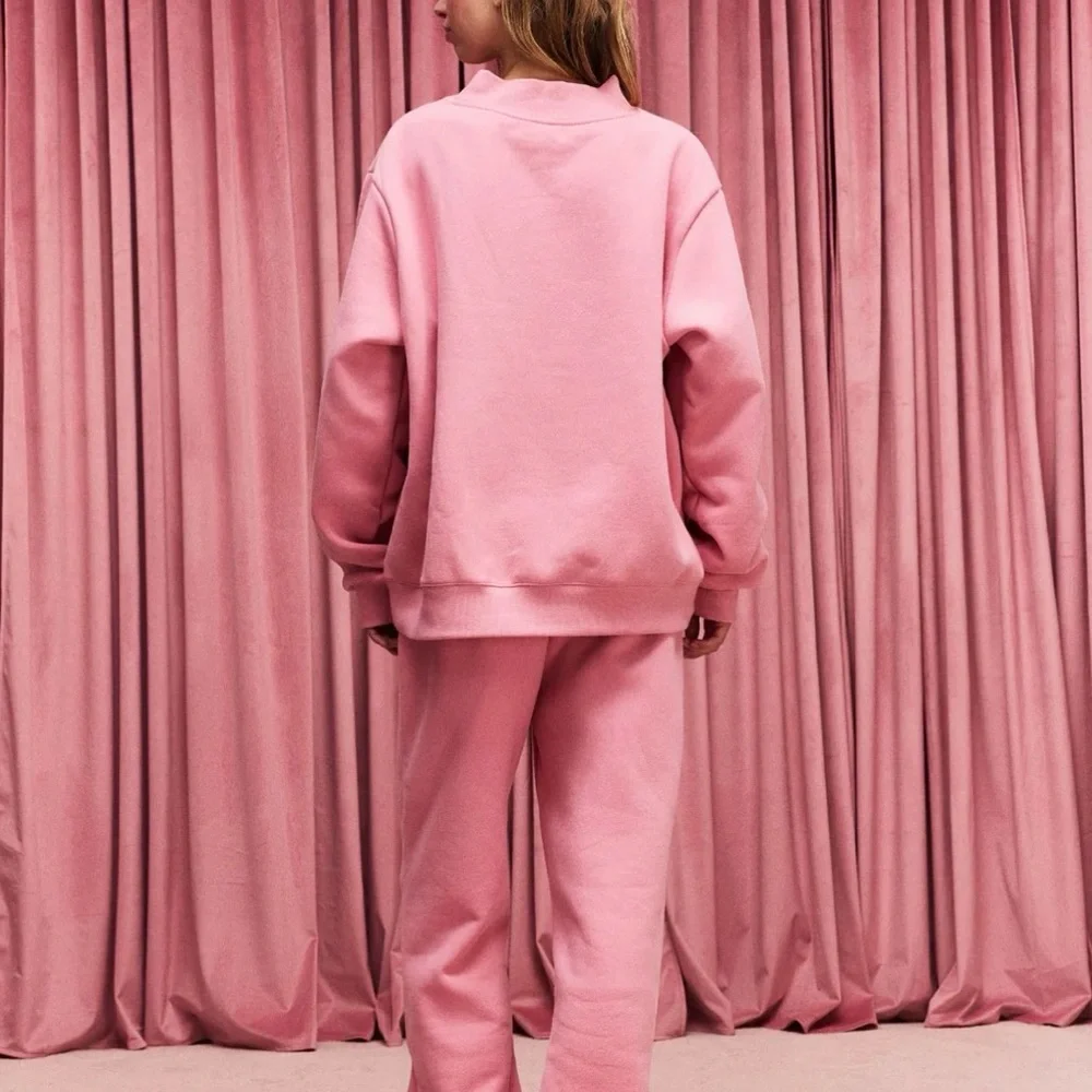 PARKE Valentine's Day Varsity Mockneck
Blush  / Lavender - NWT L/XL - Picture 3 of 4